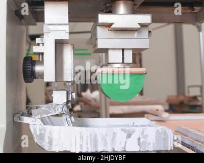 screen printing machine Stock Photo