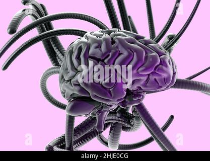 Psychedelic therapy, conceptual illustration Stock Photo