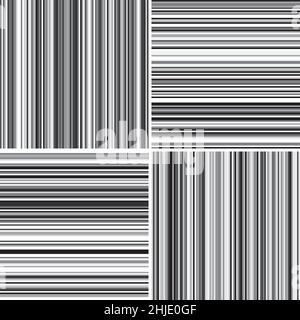 4 different vector patterns in the same package(eps). One pattern is paid and 3 are free (white dividing lines) Stock Vector