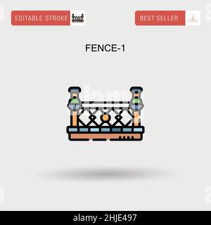 fence vector icon modern simple vector illustration Stock Vector Image ...