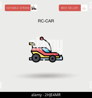 Rc-car Simple vector icon. Stock Vector