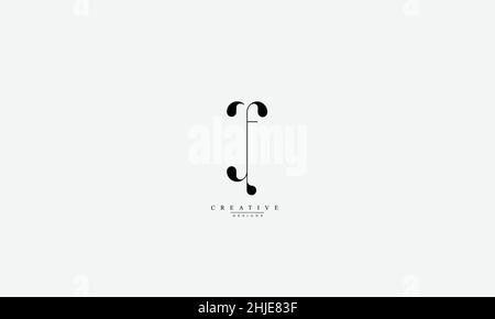 CF FC C F Alphabet letters Initials Monogram logo Stock Vector