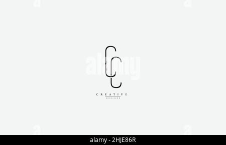 CC CAlphabet letters Initials Monogram logo Stock Vector
