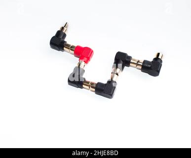 av or audio jack and connection Stock Photo