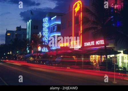 [Etats unis floride miami south beach art deco] Stock Photo