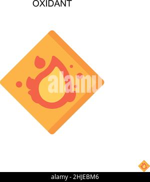 Oxidant Simple vector icon. Illustration symbol design template for web mobile UI element. Stock Vector