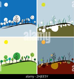 4 different vector patterns in the same package(eps). One pattern is paid and 3 are free (white dividing lines) Stock Vector