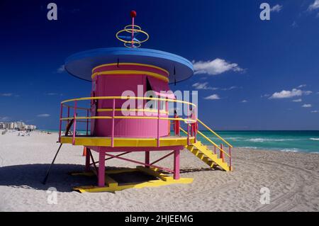 usa florida maimi art deco Stock Photo