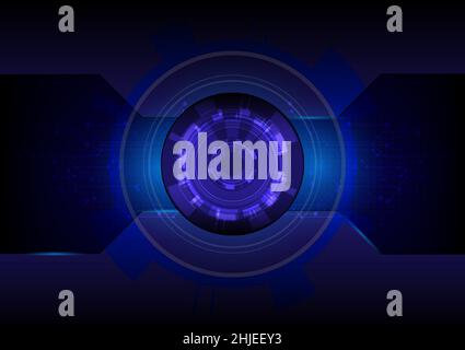 Abstract futuristic technology background. Digital circuit line and curve polygonal connecting concept. Graphic science visualization vector illustrat Stock Vector