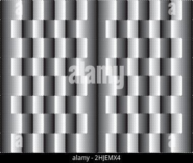Vector image of the texture resulting from a series of wheel transforms. The 3D effect was achieved by applying tonal transitions. Stock Vector