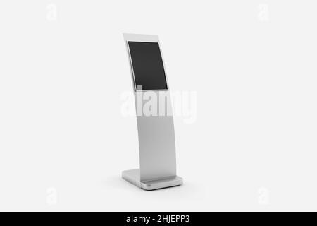 Promo Exhibition Display Stand Mockup 3D Rendering Stock Photo