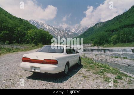 Toyota Car Vista. Scanned Copy of Archival Photo Stock Photo