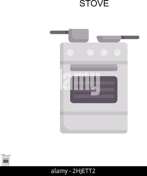 Stove Simple vector icon. Illustration symbol design template for web mobile UI element. Stock Vector