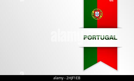 EPS10 Vector Patriotic background with Portugal flag colors. An element of impact for the use you want to make of it. Stock Vector