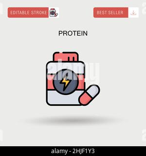 whey protein milk product dairy line icon vector illustration Stock ...