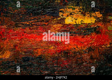 detail of artistic abstract oil painted background Stock Photo