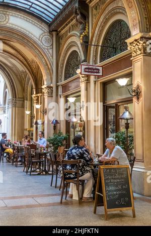 Beaulieu Cafe at Ferstel-Passage Palace in Vienna, Austria, Europe Stock Photo