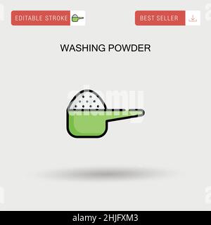Powder laundry detergent advertising vector illustration Stock Vector ...