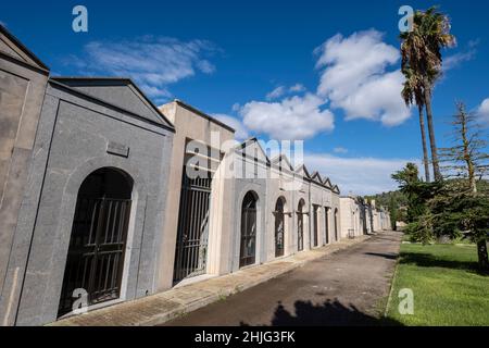 Tejedor family tomb , Felanitx cemetery, Mallorca, Balearic Islands, Spain Stock Photo