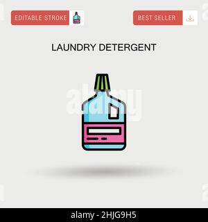 Laundry detergent Simple vector icon. Stock Vector