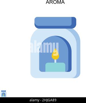 Aroma Simple vector icon. Illustration symbol design template for web mobile UI element. Stock Vector