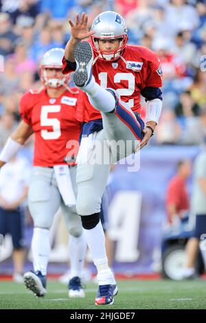 January 29, 2022: Multiple sources report that seven time Super Bowl  Champion, Tom Brady, will announce his retirement from the NFL. Eric  Canha/CSM.August 15, 2013 - Foxborough, Massachusetts, U.S. - New England