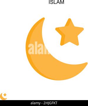 Islam Simple vector icon. Illustration symbol design template for web ...