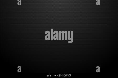 Black background. Dotted dark texture. Elegant wallpaper with soft shadow. Carbon cover design. Minimal website backdrop with light effect. Vector Stock Vector