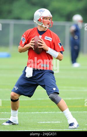 January 29, 2022: Multiple sources report that seven time Super Bowl  Champion, Tom Brady, will announce his retirement from the NFL. Eric  Canha/CSM.August 15, 2013 - Foxborough, Massachusetts, U.S. - New England