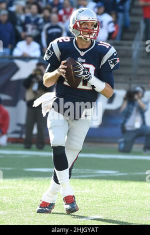 January 29, 2022: Multiple sources report that seven time Super Bowl  Champion, Tom Brady, will announce his retirement from the NFL. Eric  Canha/CSM.November 23, 2014 - Foxborough, Massachusetts, U.S.- New England  Patriots