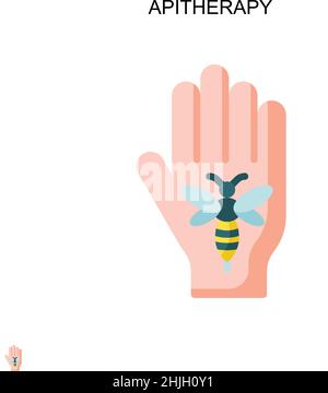Apitherapy Simple vector icon. Illustration symbol design template for web mobile UI element. Stock Vector