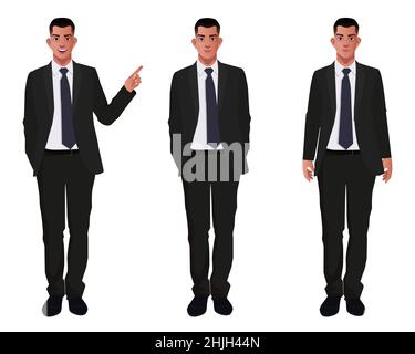 business team ready to work discussion of the company business strategy  vector illustration charactors Stock Vector