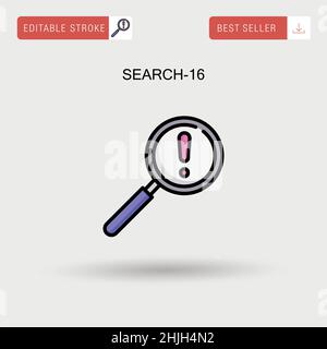 Search-16 Simple vector icon. Stock Vector