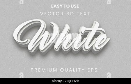 Gold editable 3d text effect template Stock Vector