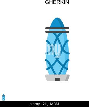 Gherkin Simple vector icon. Illustration symbol design template for web ...