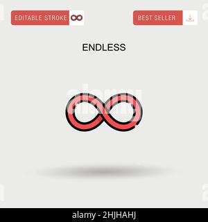 Infinity symbol, icon of endless seamless loop. Vector stock image ...