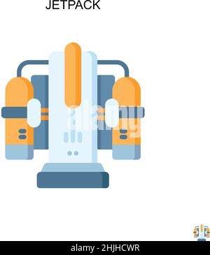 Jetpack Simple vector icon. Illustration symbol design template for web ...