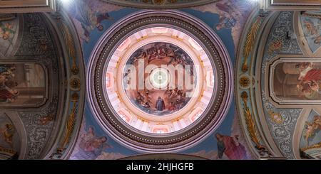 Cupola of St.Lawrence in Birgu Stock Photo