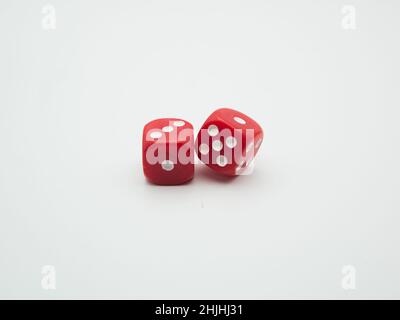 Roll The Dice Words On Two Red Dice Isolated On White Background Royalty  Free SVG, Cliparts, Vectors, and Stock Illustration. Image 30594085.