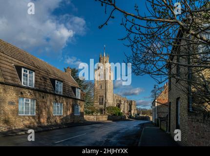St Andrew's Church, Sutton-in-the-Isle, Cambridgeshire Stock Photo