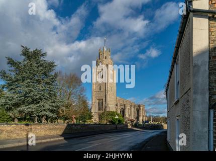 St Andrew's Church, Sutton-in-the-Isle, Cambridgeshire Stock Photo