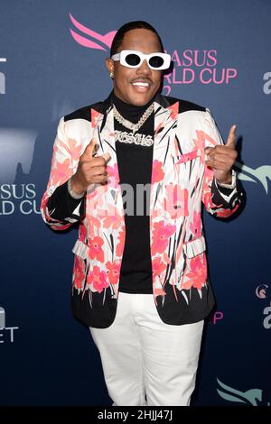 Hallandale FL, USA. 29th Jan, 2022. MA$E attends the 2022 Pegasus World Cup at Gulfstream Park on January 29, 2022 in Hallandale, Florida. Credit: Mpi04/Media Punch/Alamy Live News Stock Photo