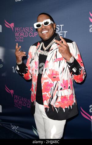 Hallandale FL, USA. 29th Jan, 2022. MA$E attends the 2022 Pegasus World Cup at Gulfstream Park on January 29, 2022 in Hallandale, Florida. Credit: Mpi04/Media Punch/Alamy Live News Stock Photo