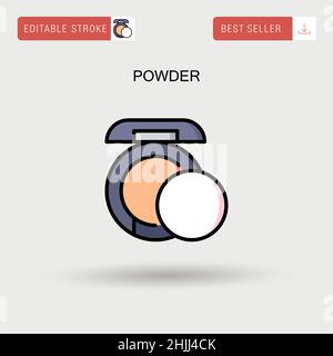 Powder Simple vector icon. Stock Vector