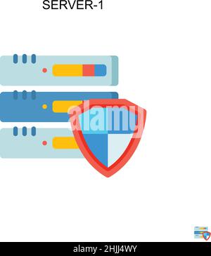 Server-1 Simple vector icon. Modern, simple flat vector illustration ...