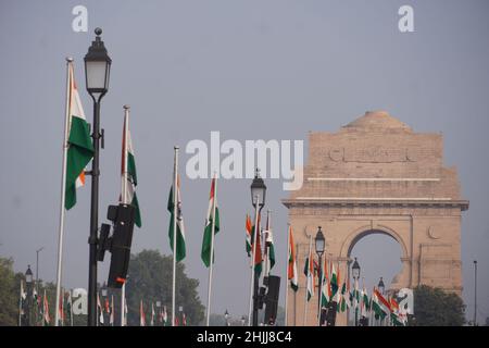 INDIA GATE DELHI POPULAR PALACE Stock Photo