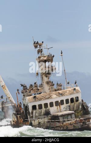 Zeila Shipwreck, Henties Bay, Namibia Stock Photo