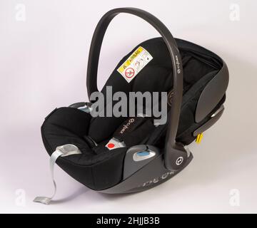 Cybex Cloud Z i-size infant car seat cut out isolated on white background Stock Photo