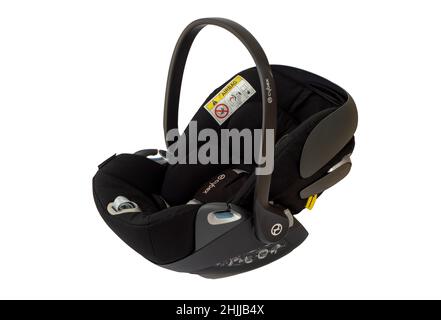 Cybex Cloud Z i-size infant car seat cut out isolated on white background Stock Photo