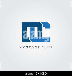 Initial Letter DC Logo - Simple Business Logo Stock Vector